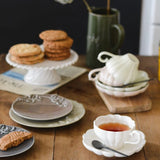 Fluted Porcelain Cake Stand