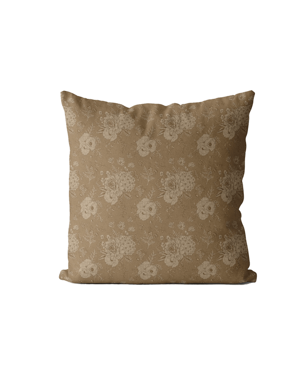 Hazel Floral Cushion Cover | Organic Cotton Linen - Faire Living