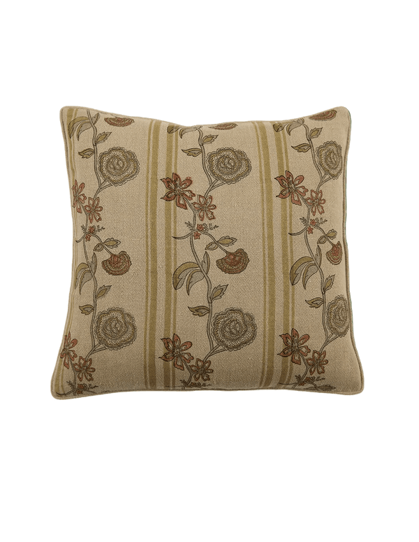 22x22 Ora Linen Blockprint Pillow - Faire Living