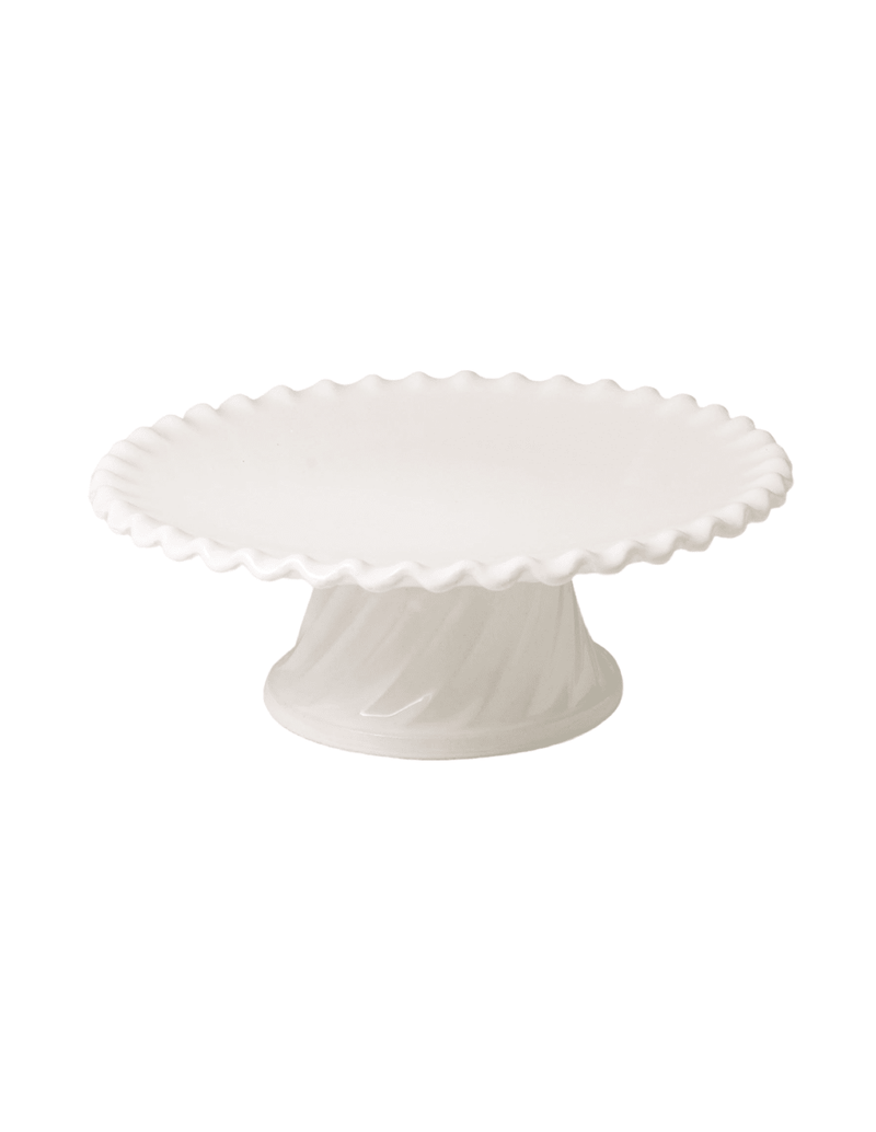 Fluted Porcelain Cake Stand
