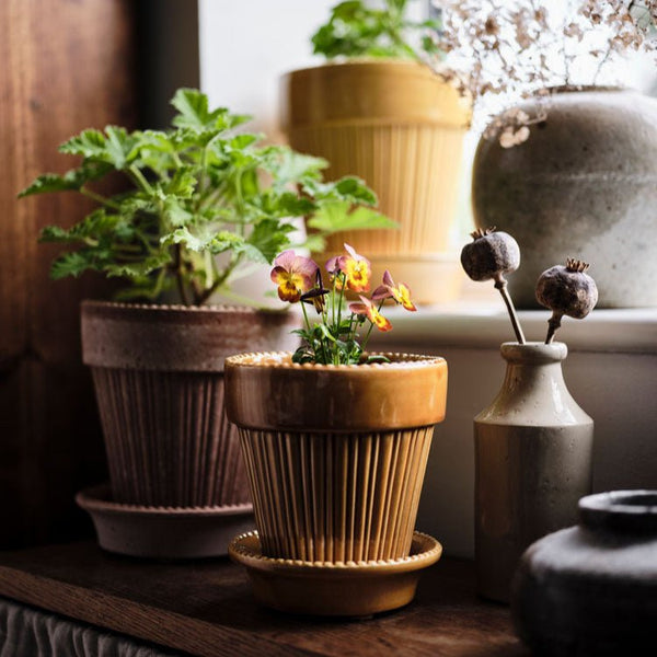 Bergs Potter Simona Amber Yellow Pot - Faire Living