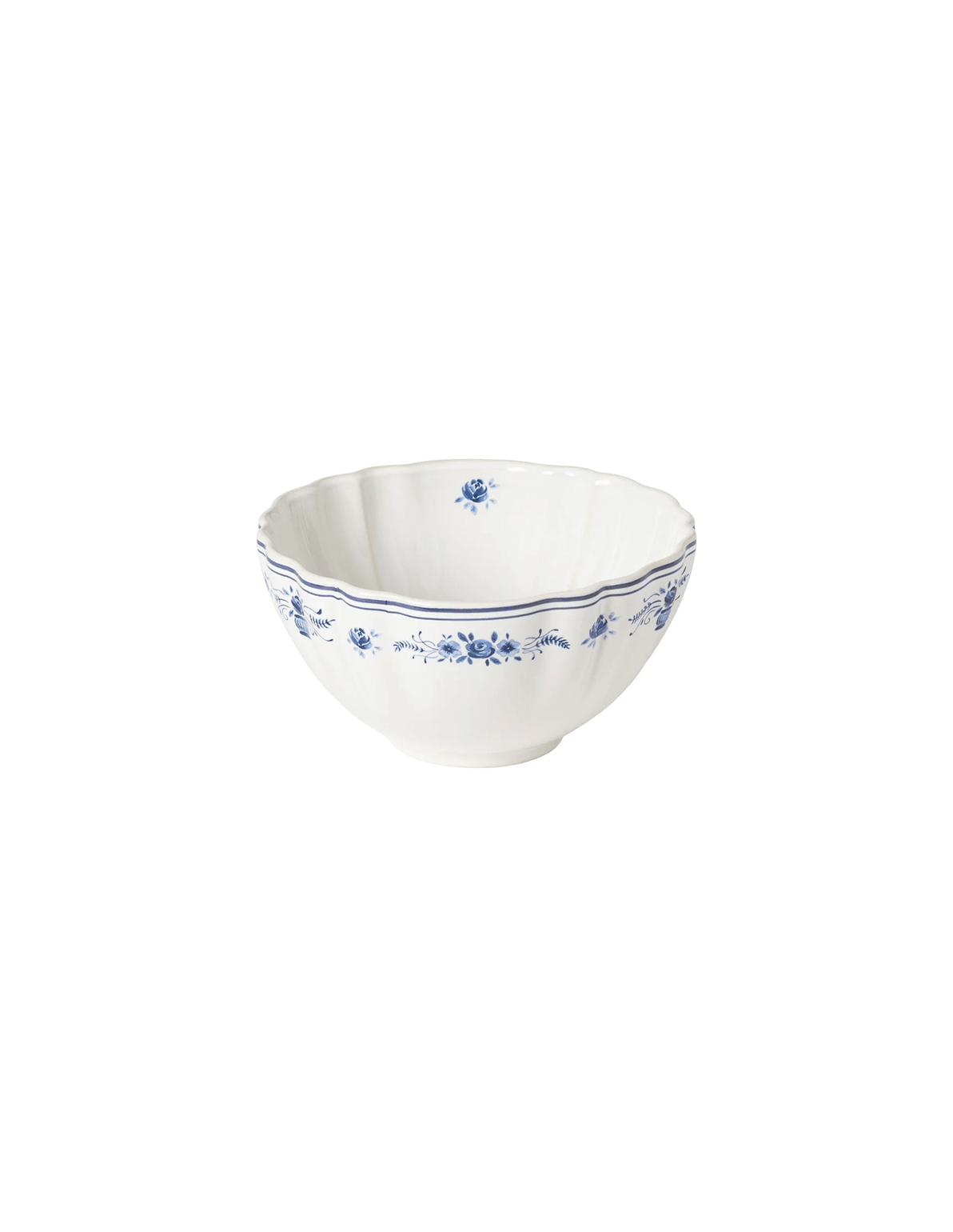 Portuguese Blue Floral Soup Bowl | Costa Nova Vila Stoneware