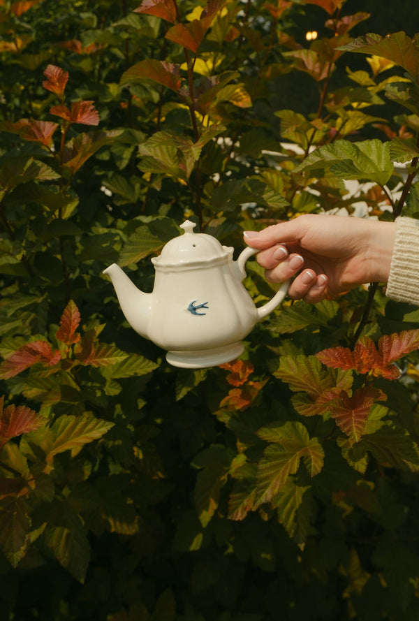 Sparrow Porcelain Teapot
