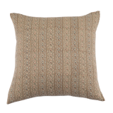 20x20 Etna Linen Blockprint Pillow