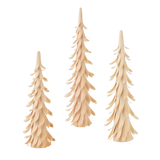 Handcarved German Wood Chip Trees