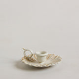Gerbera candle stand white