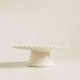 Fluted Porcelain Cake Stand