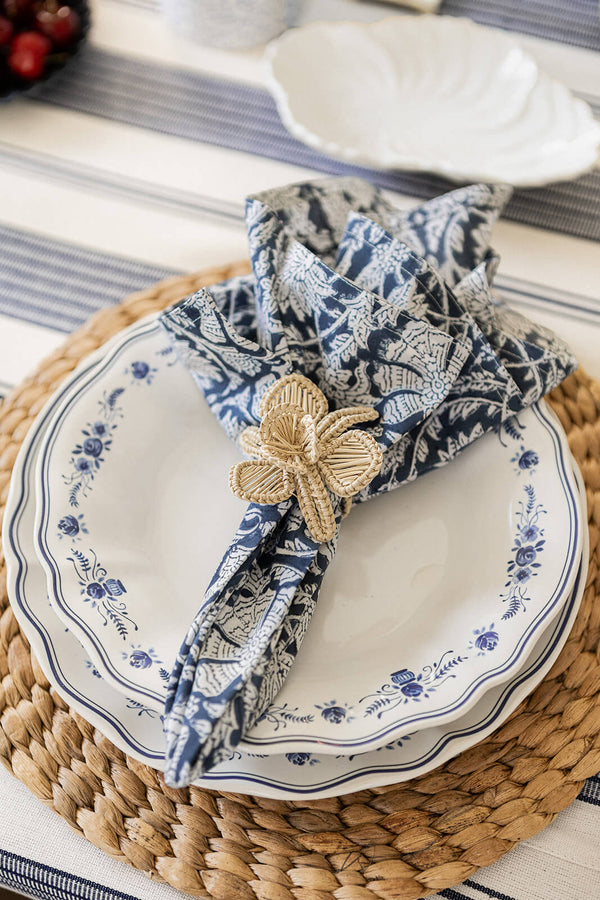 Filete Blue Floral Pasta Plate