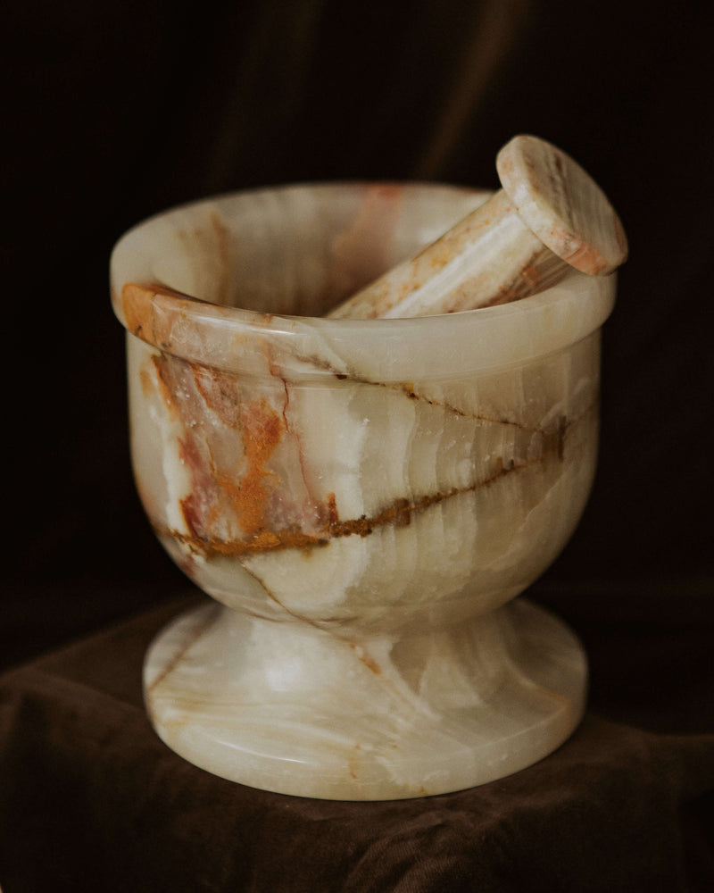 Green Onyx Mortar & Pestle