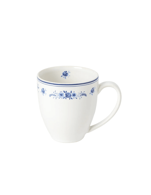 Filet Blue Floral Stoneware Mug - Faire Living