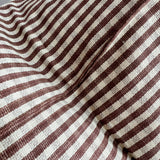 20" Chocolate Petite Gingham Handwoven Cotton Cushion