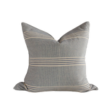 20" Blue Stripe II Handwoven Cotton Cushion