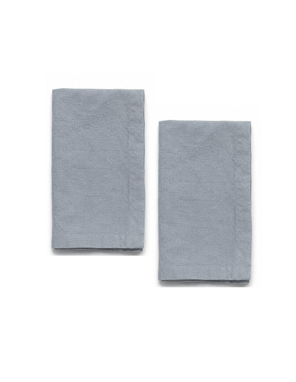 Blue Fog Linen Napkin Pair