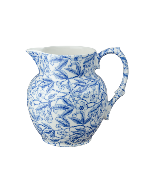 Burleigh Blue Prunus Etruscan Jug