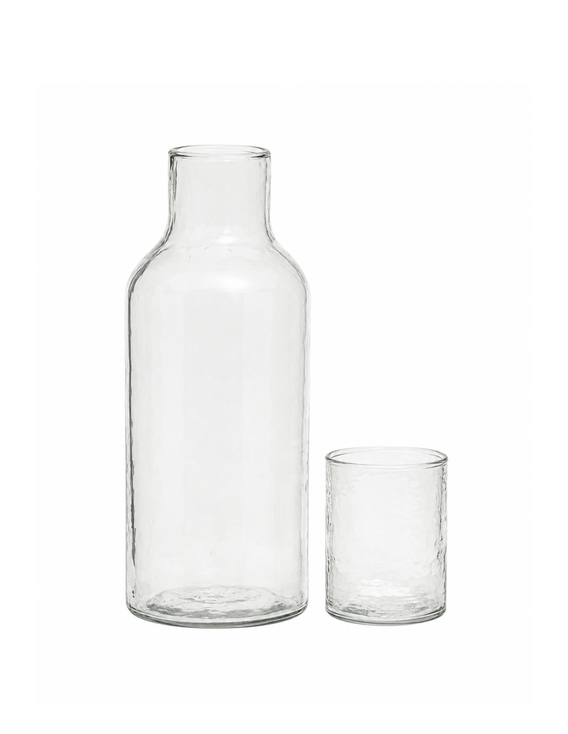 Clear Recycled Glass Carafe
