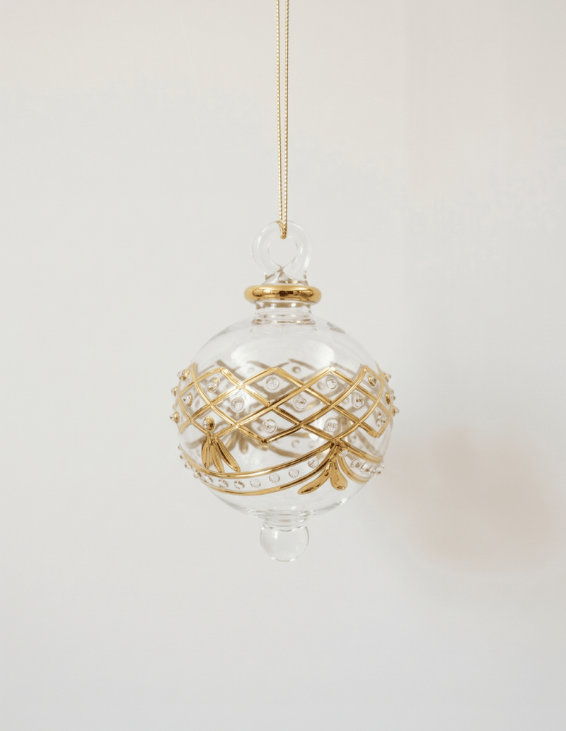 Gold Garland Egyptian Glass Ornament