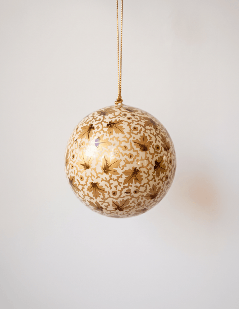 Golden Vine Handpainted Ornament