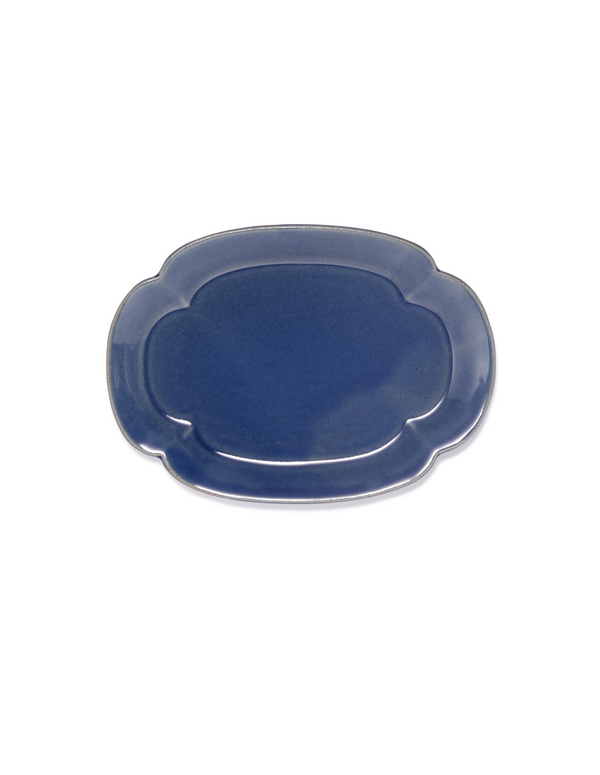 Lien Blue Scalloped Plate