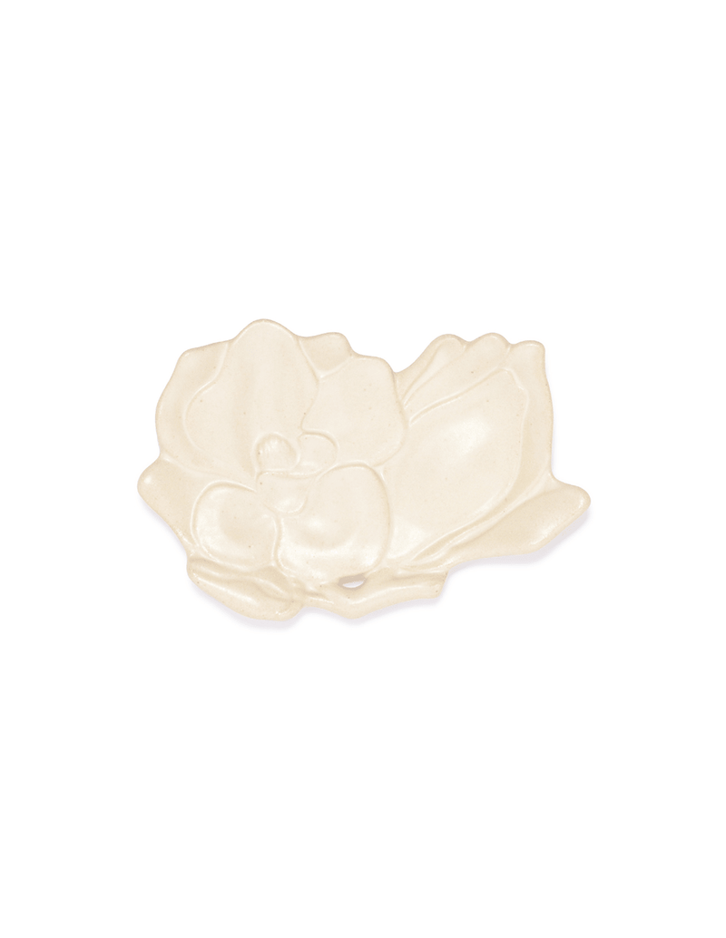 Cream Magnolia Stoneware Side Plate