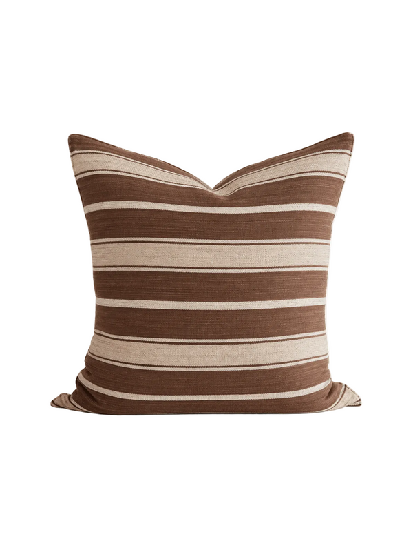 Chocolate Stripe Handwoven Cotton Cover