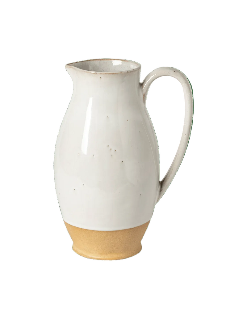 Marrakesh Blanc- Recycled Clay Pitcher