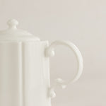 White Japanese Porcelain Teapot by Marumitsu Poterie of Japan