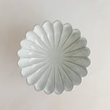 Grey Blossom Compote Dish by Marumitsu Japan