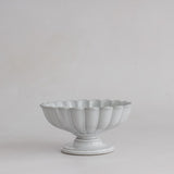 Grey Blossom Compote Dish by Marumitsu Poterie Japan