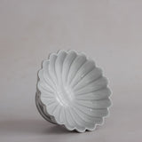 Grey Blossom Compote Dish by Marumitsu Pottery