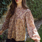 Vanessa Organic Cotton Blouse Ocre