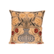 Blue Floral Cotton Jacquard Woven Pillow Cover - Faire Living