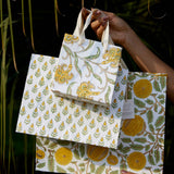 Small Sunshine Block Printed Gift Bags