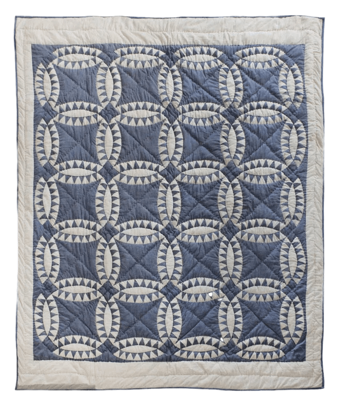 Wedding Ring Patchwork Organic Cotton Quilt - Faire Living