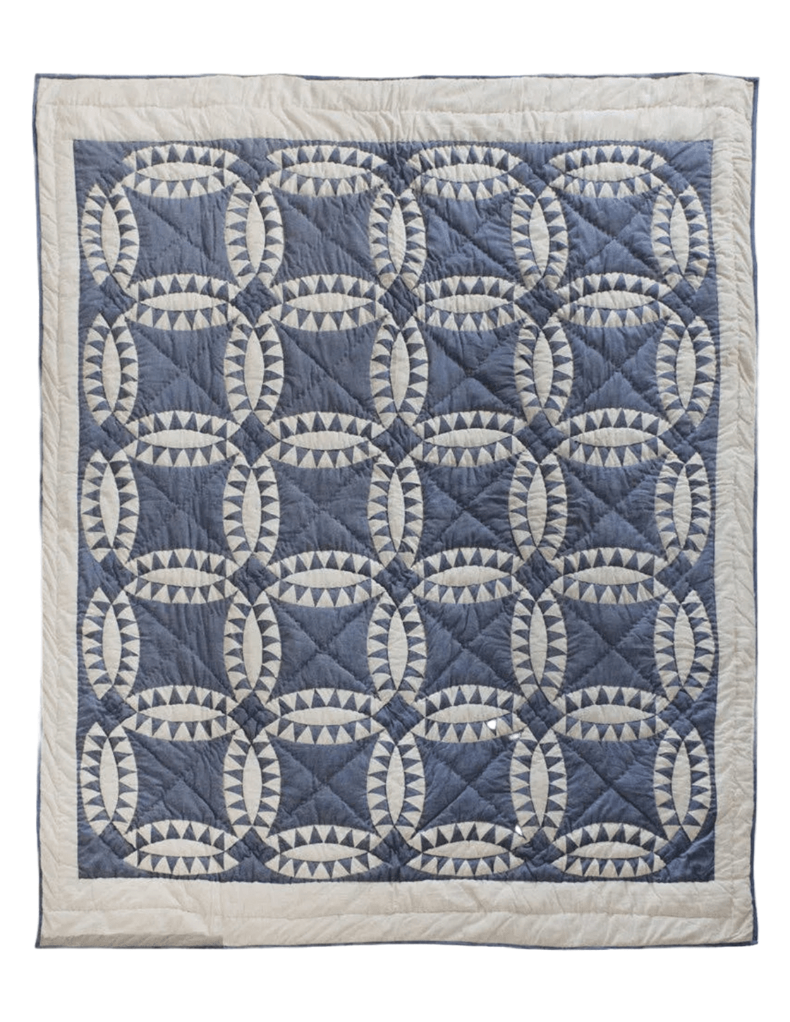 Wedding Ring Patchwork Organic Cotton Quilt - Faire Living