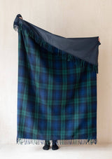 Waterproof Picnic Blanket & Carrier in Black Watch Tartan