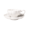 White Bouquet Teacup & Saucer - Faire Living