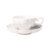 White Bouquet Teacup & Saucer - Faire Living