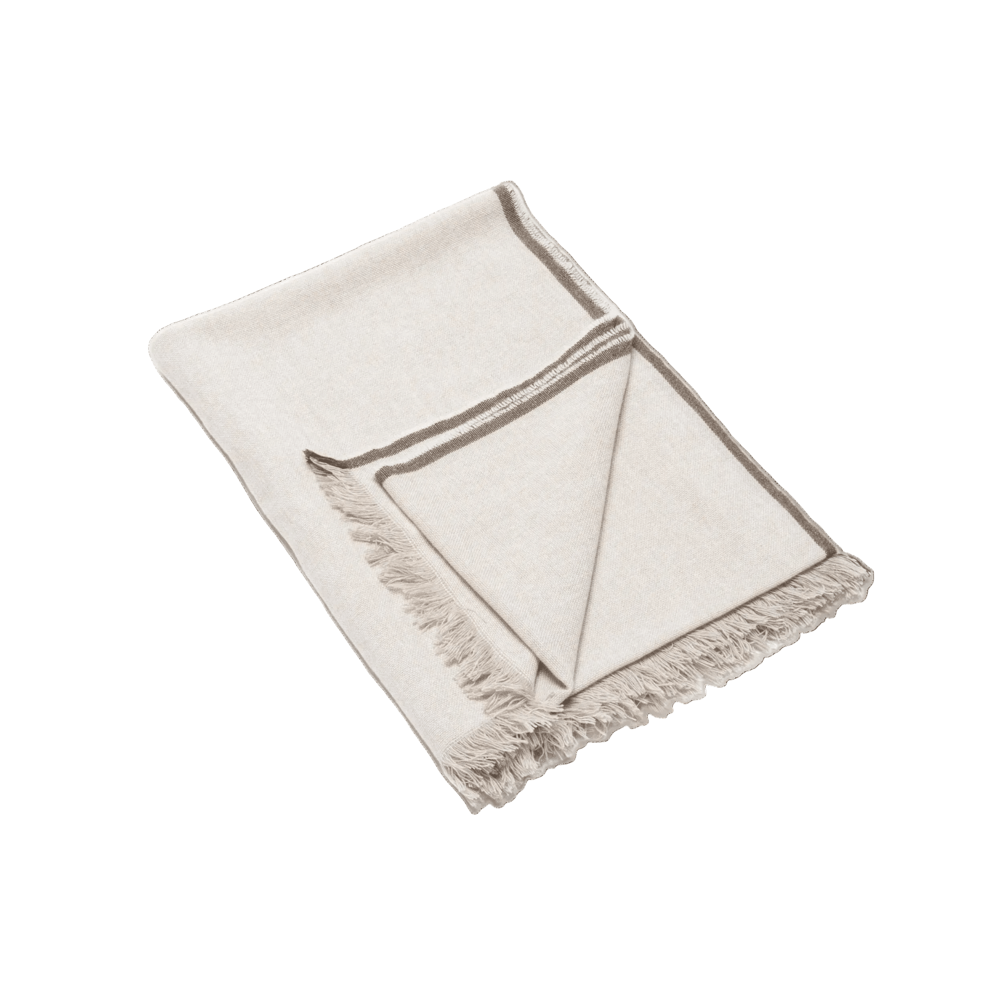 Natural Two - Tone Merino Wool Throw - Faire Living