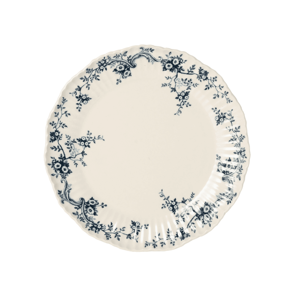Audrey Blue Floral Dessert Plate - Faire Living