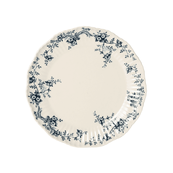Audrey Blue Floral Dessert Plate - Faire Living