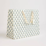 Large Blue Block Printed Gift Bags