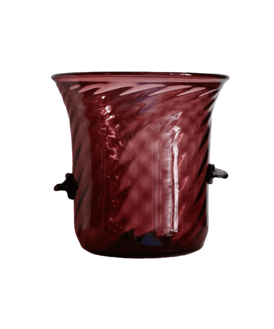 Framboise Mouth Blown Recycled Glass Champagne Bucket - Faire Living