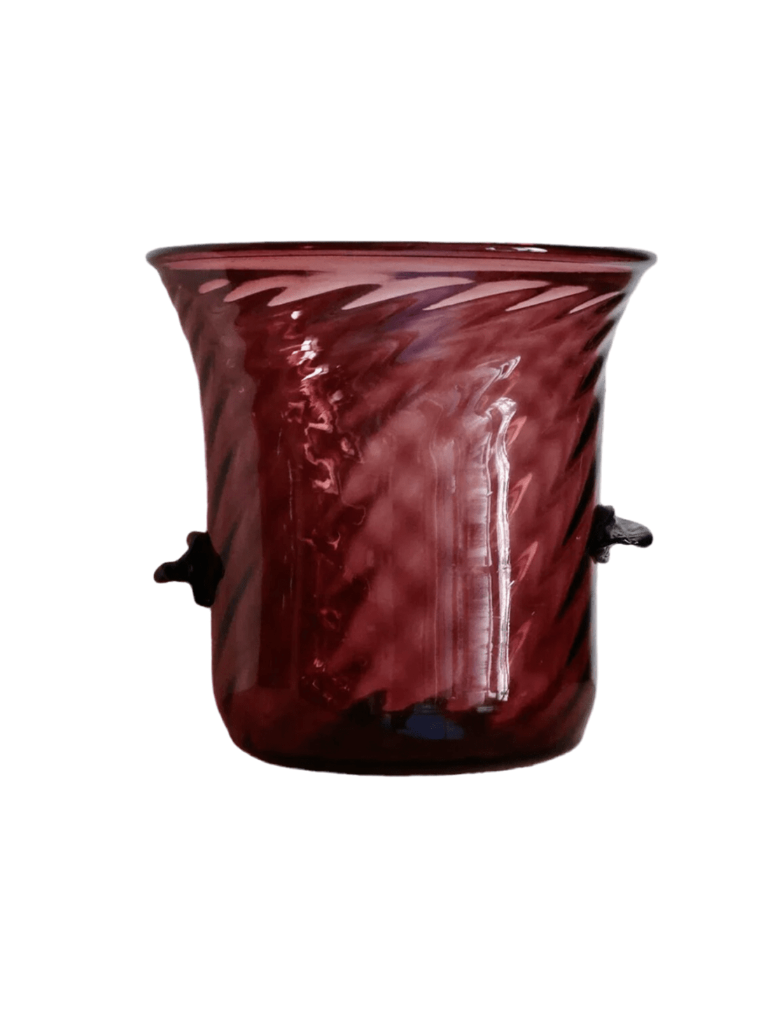 Framboise Mouth Blown Recycled Glass Champagne Bucket - Faire Living