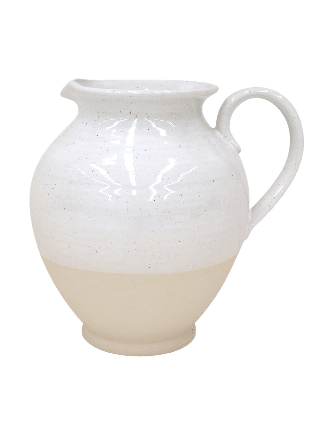 Fattoria White Jug Pitcher - Faire Living