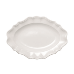 Manoir Cream Scalloped Japanese Stoneware Platter - Faire Living