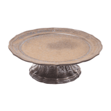 Japanese Fluted Porcelain Cake Stand – Bronze Glaze - Faire Living