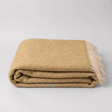 Merino Lambswool Goldenrod Throw
