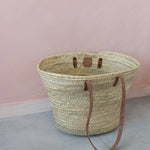 Brown Long Handled French Basket - Faire Living