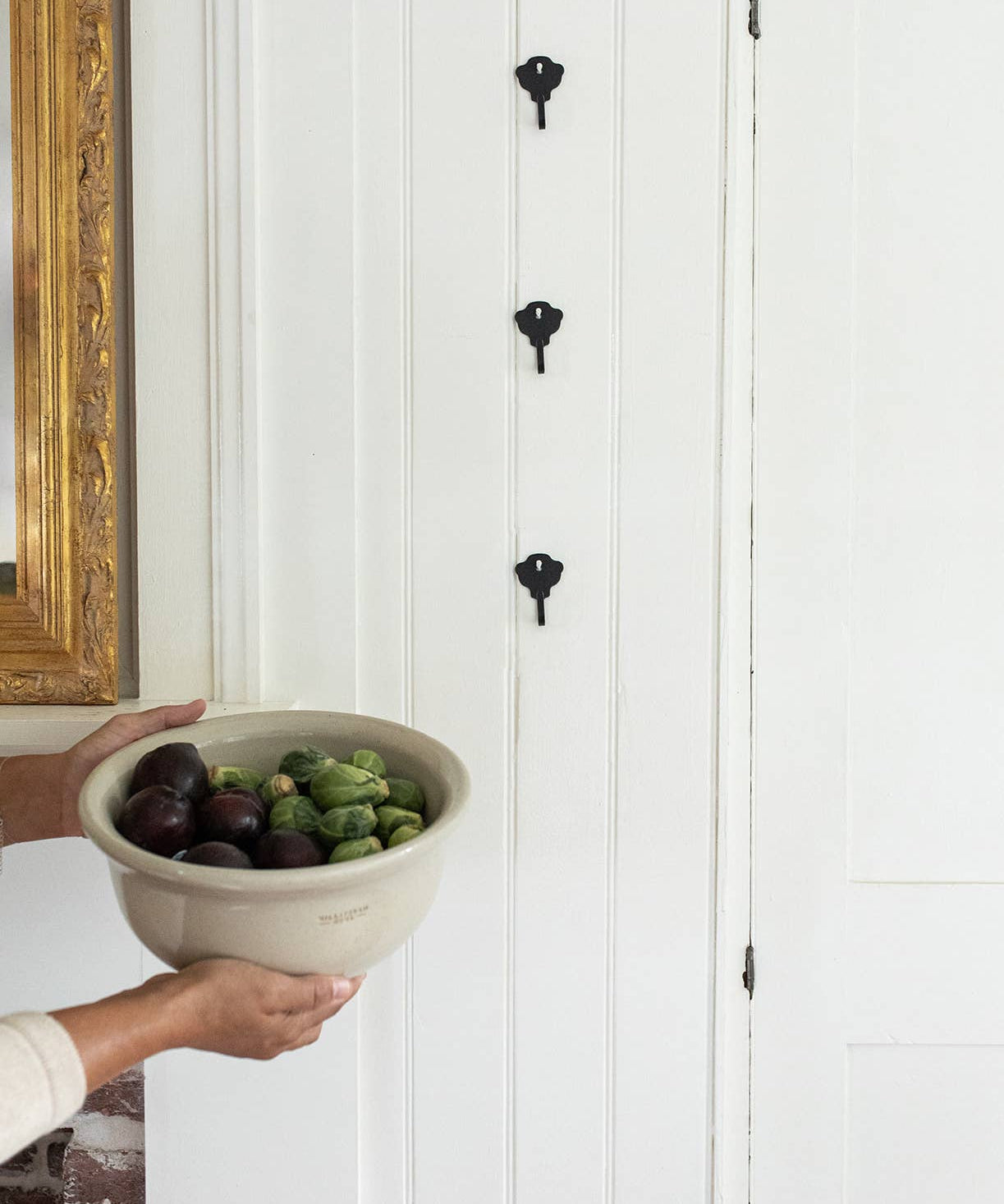 Cottage Iron Hooks - Set of 3 - Faire Living