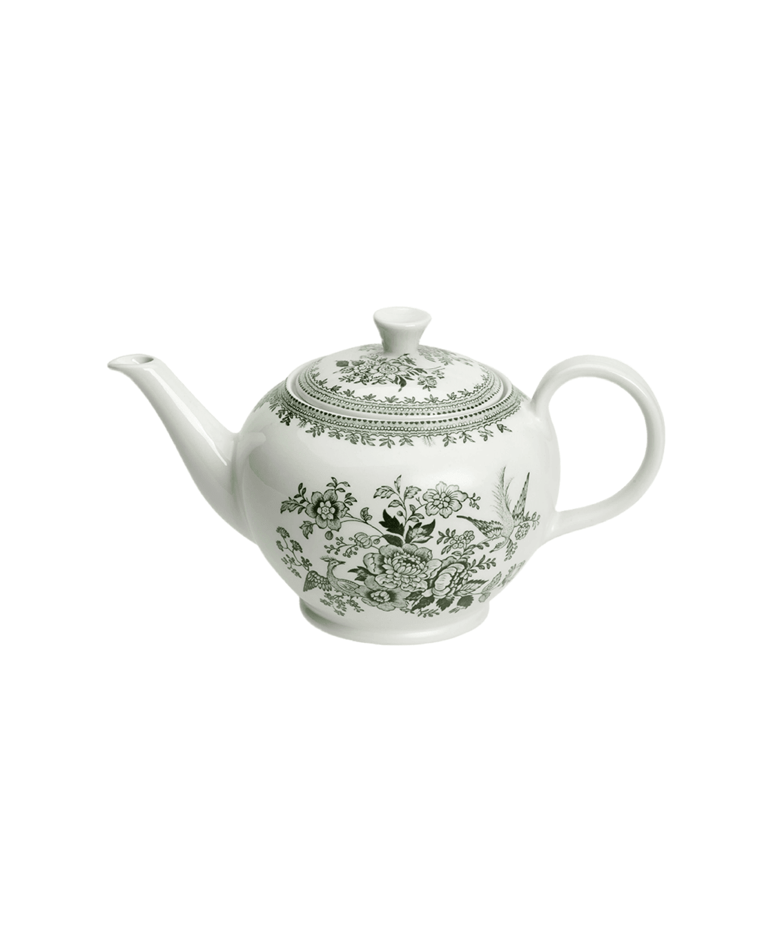 Dark Green Asiatic Pheasants Large Teapot - Faire Living